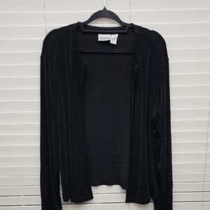 Chico's Classic Black Open Cardigan